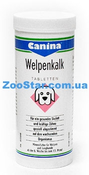 Canina Welpenkalk, 150 табл. - минеральная добавка для щенков