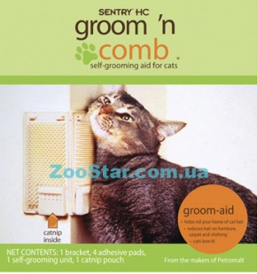 Расческа Sentry  ГРУМ КОМБ (Groom'n Comb) расческа для самогруминга котов
