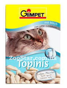 Топинис "Topinis" витаминные мышки с молоком и таурином (190 таб)  купить в Украине по недорогой цене - зоомагазин ZOOstar
