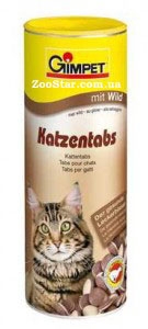  (Джимпет) Katzentabs mit Algobiotin - удовлетворение ежедневной потребности в биотине (710 табл) купить в Украине по недорогой цене - зоомагазин ZOOstar
