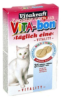 Vitakraft  Витамины Вита-бон "Vita-Bon" для кошек 31 табл 