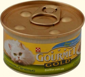 Gourmet Gold (Гурмет Голд) -кролик и печень, 85 грамм