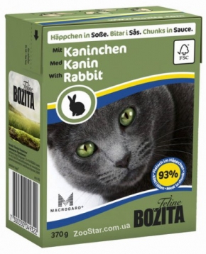 Bozita Feline (Бозита) Feline кусочки в соусе с кроликом, 370 грамм
