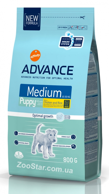 Advance (Эдванс) Dog Medium Puppy - корм для щенков средних пород с курицей и рисом