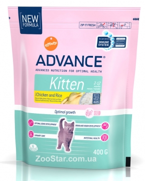 Advance VP-K178-K179-K180-K181-1 Корм для котят, а так же беременных и кормящих кошек Advance Cat Kitten с курицей и рисом