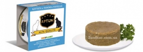 Aptum  Консервы для котят APTUM с тунцом и телятиной паштет 85 гр 