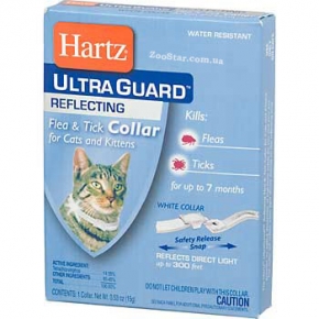 Ошейник для кошек и котят  от блох и клещей на 7 месяцев Ultra Guard F&T COLLAR for Cats