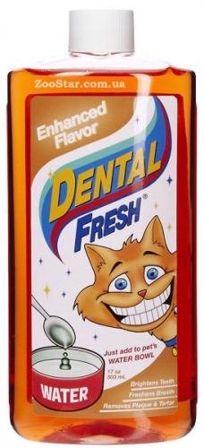 SynergyLabs  СВЕЖЕСТЬ ЗУБОВ КЭТ (Dental Fresh Cat) жидкость от зубного налета и запаха из пасти кошек, 236 мл