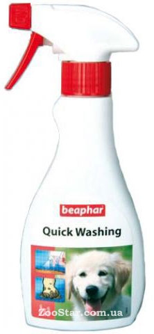Beaphar VP-286 (Биафар) Quick Washing экспресс-шампунь для кожи и шерсти собак, 250 мл