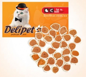 Delipet KR-3078 (Делипет) Суши с курицей и минтаем для кошек