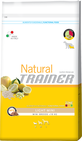 "Natural Super Premium Adult Light Mini" полноценный рацион для взрослых собак мелких пород с избыточным весом.