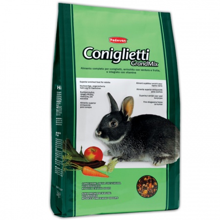 "Grandmix Coniglietti" комплексный сбалансированный корм для кроликов купить в Украине по недорогой цене - зоомагазин ZOOstar