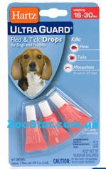  Капли от блох,клещей и комаров для собак от 7 до 13кг Ultra Guard Flea s Tick Drops for Dogs s Puppies,  купить в Украине по недорогой цене - зоомагазин ZOOstar