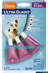  Капли от блох,клещей и комаров д/собак от 14 до 27кг Ultra Guard Flea s Tick Drops for Dogs s Puppies