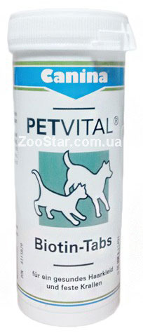 PETVITAL Biotin-tabs интенсивный курс для шерсти собак и кошек купить в Украине по недорогой цене - зоомагазин ZOOstar
