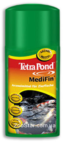 Pond MediFin - универсальное активное лекарственное средство для всех прудовых рыб купить в Украине по недорогой цене - зоомагазин ZOOstar