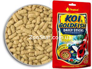 Koi & Goldfish Daily Sticks  - основной корм для карпов кои и золотых рыбок купить в Украине по недорогой цене - зоомагазин ZOOstar