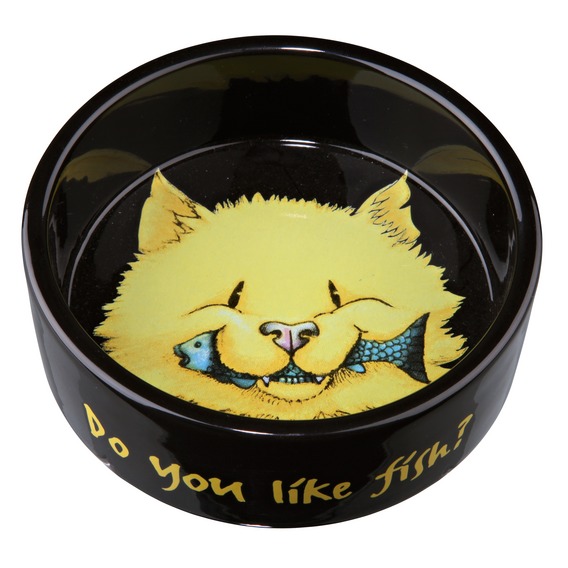 Керамическая миска для кошек "Do you like fish", 300 мл купить в Украине по недорогой цене - зоомагазин ZOOstar