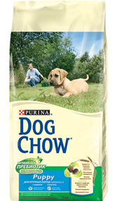 Сухой корм для щенков крупных пород с индейкой "Dog Chow Puppy"