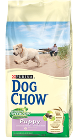Сухой корм с ягненком и рисом для щенков всех пород "Dog Chow Puppy"