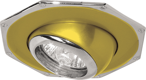 Светильник точечный 305 R-50 золото-хром / D/L E14