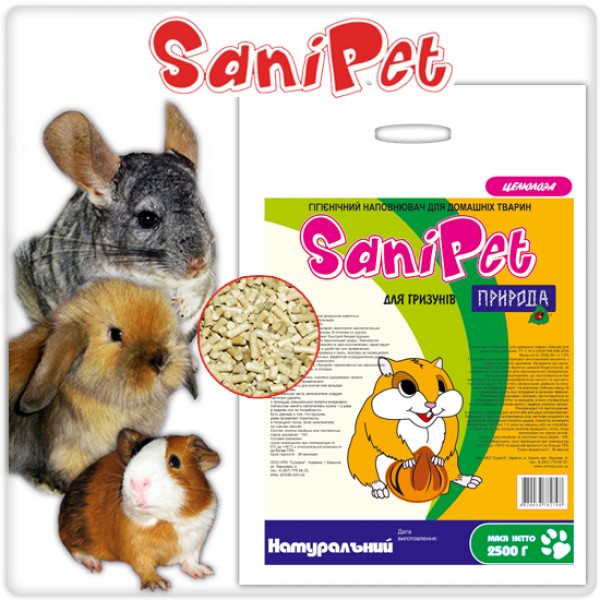 "Sani Pet" Наполнитель древесный "Натур", для грызунов