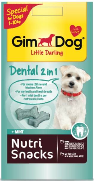 Косточки для собак до 10 кг "LD Dental" с мятой и специальными «абразивными» частицами, 40 гр
