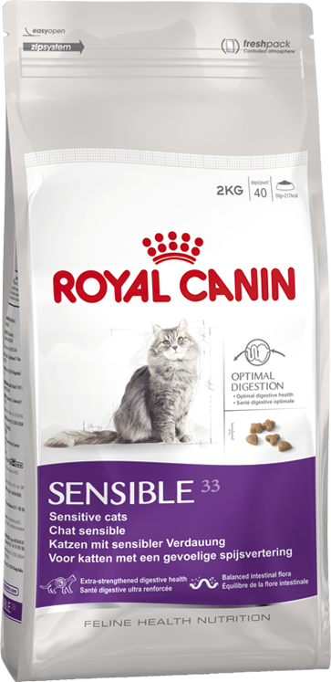 Royal Canin  RC-135-136-137-138 (Роял Канин) Sensible 33 для кошек с чувствительным пищеварением