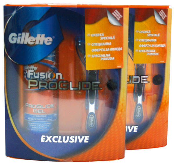 Набор Fusion ProGlide: Бритва с 1 сменной кассетой и гель для бритья