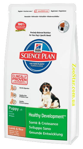 "Puppy Healthy Development" корм для щенков с ягненком и рисом для здорового развития купить в Украине по недорогой цене - зоомагазин ZOOstar