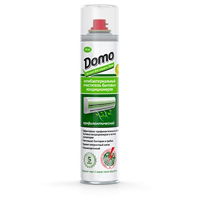 "Domo" (Домо) Антибактериальный очиститель бытовых кондиционеров  и систем вентиляции (профилактика и сезонная консервация)