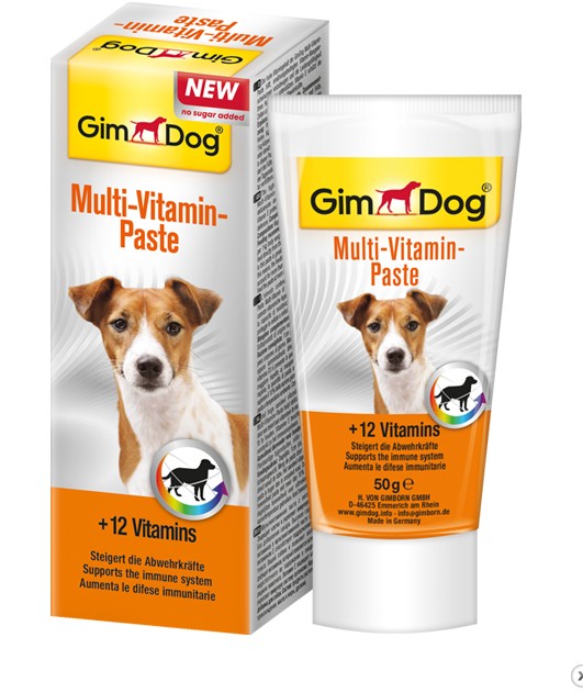 GimDog Паста для собак до 10 кг "LD Multivitamin" поддержка слабой иммунной системы, 50 гр
