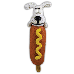 "Lil Corn Dog" разноцветная игрушка-пищалка для малых и средних  пород собак