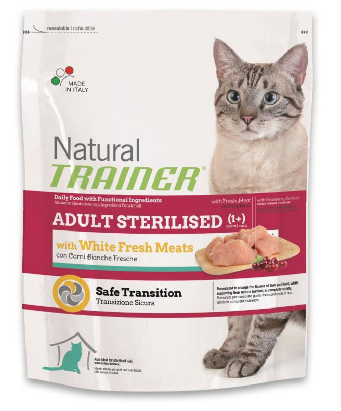 NATURAL ADULT STERILISED With White Fresh Meats - корм для стерилизованных кошек (со свежим белым мясом)