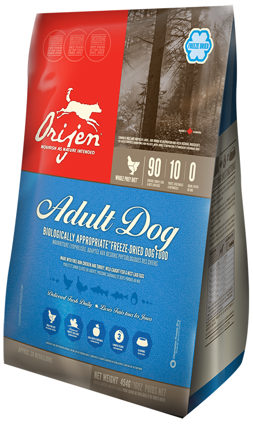 ADULT Freeze-Dried - натуральный корм для собак (90/10/0)