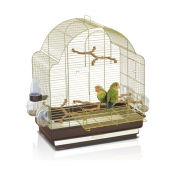 "Элиса" (ELISA) клетка для средних попугаев,  латунь, 50х30х58 см.