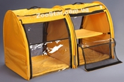 Выставочная палатка для кошек, собак Стандарт двойка желтая