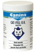 Cat Fell O.K. пищевая добавка с биотином для кошек 100 табл