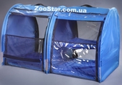 Выставочная палатка для кошек, собак Стандарт Двойка Голубая