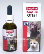 "Oftal" Средство для очистки глаз для собак и кошек, 50 мл