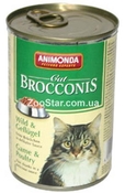 Brocconis (Брокконис) Консервы для кошек - птица, дичь, 400гр, 