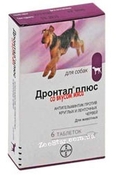 Дронтал Плюс (Drontal plus) таблетки с вкусом мяса для щенков  и собак