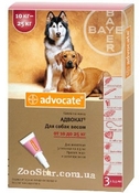 Advocate (Адвокат) Капли от глистов, блох для собак весом от 10 до 25 кг