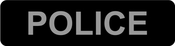 "POLICE" Сменная надпись  для шлеи чёрная