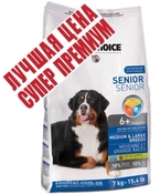 (Фест Чойс) сухой супер премиум корм для пожилых или малоактивных собак средних и крупных пород