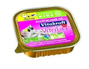 VITAKRAFT FITNES консервы для котят курица,печень (паштет кусочками) 100г трэй