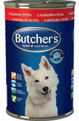 Консерва Butcher's для собак говядина+рис кусочки