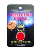 Tag брелок светоотражающий для адреса на ошейник для собак - 