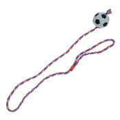 Игрушка мяч спонжбол на веревке для собак - SPONGE BALL WITH ROPE 