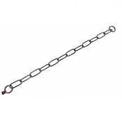 Extra Long Link широкое звено ошейник для собак, 4 мм, черная сталь